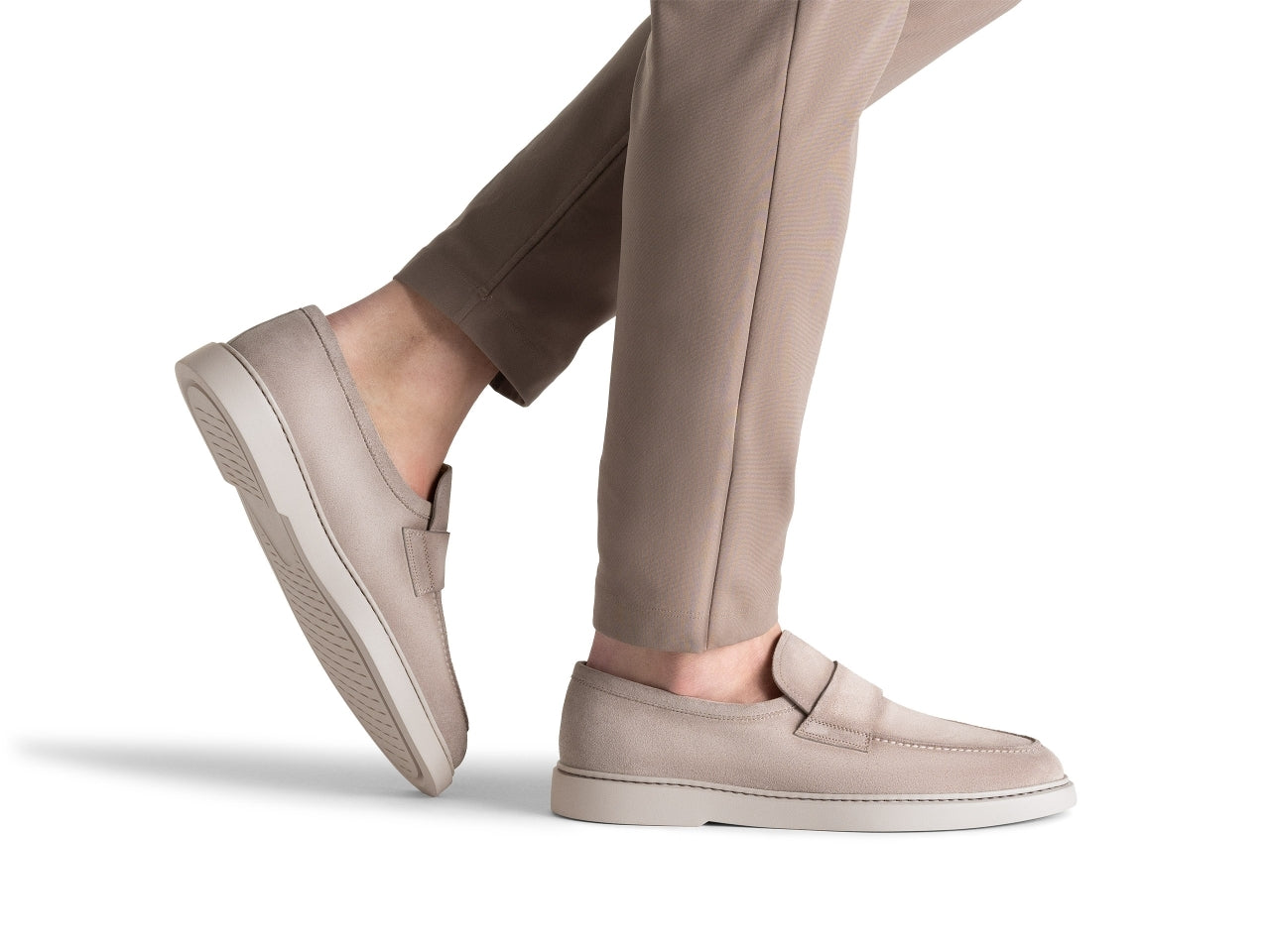 Bandera – Bone Suede Loafer