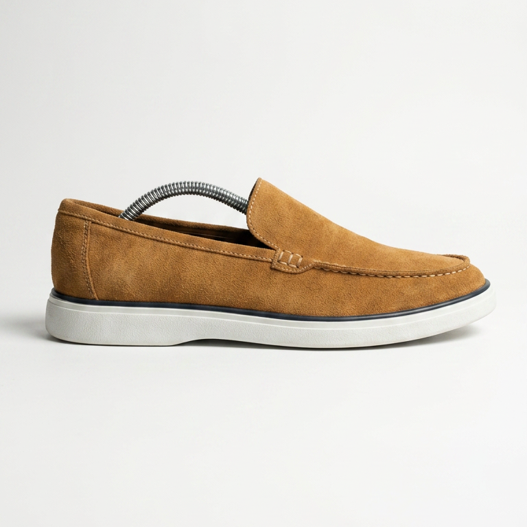 Suede Slip-On Loafers