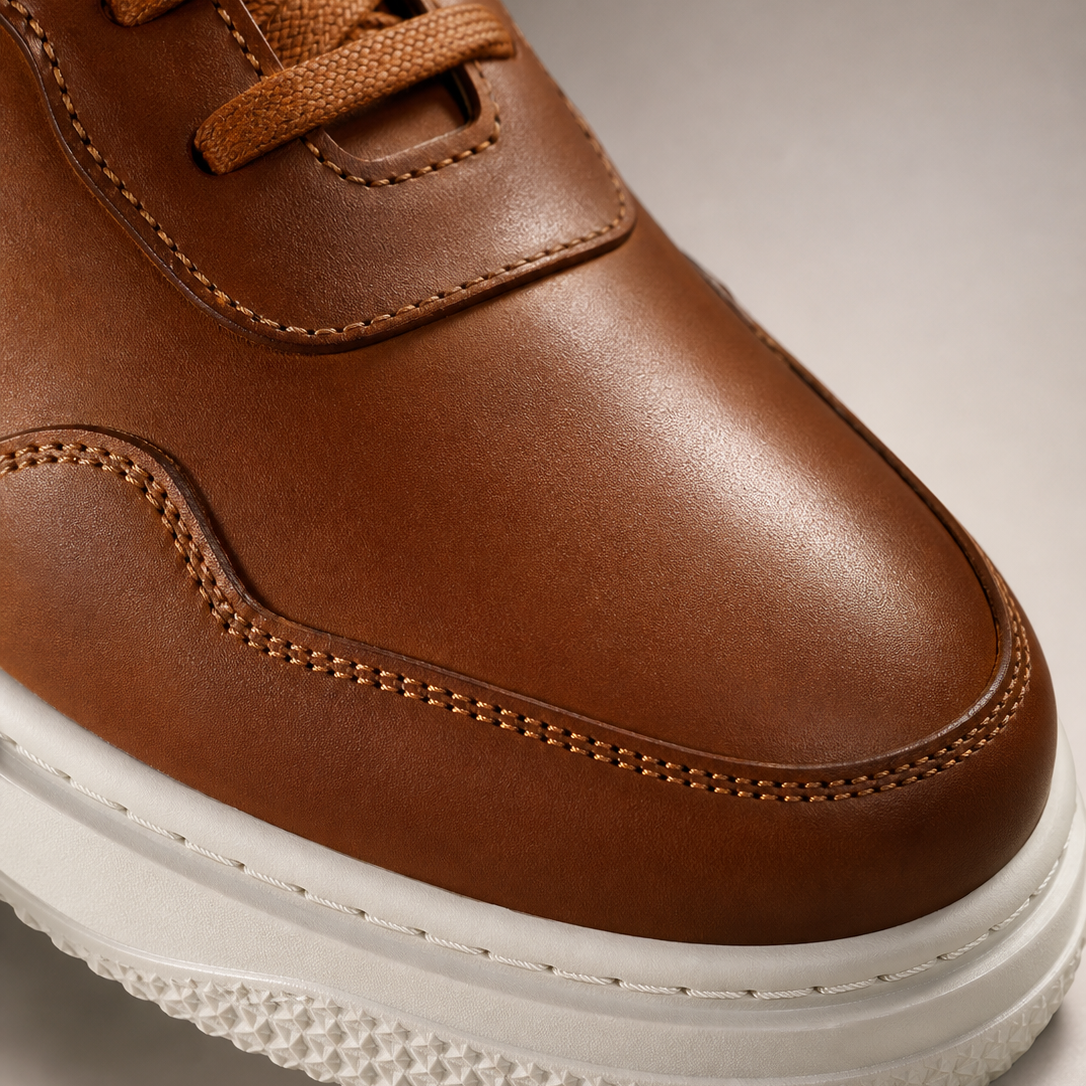 Premium Leather Dress Sneakers