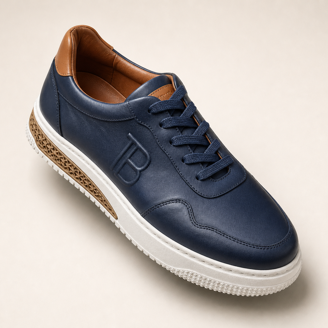 Premium Leather Dress Sneakers